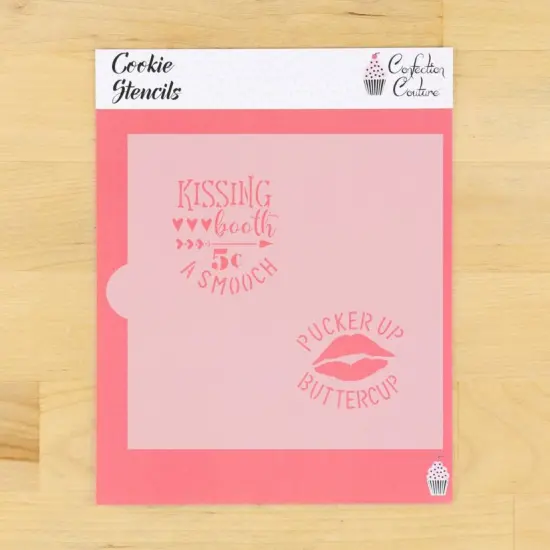 Pucker Up Cookie Stencil {1}