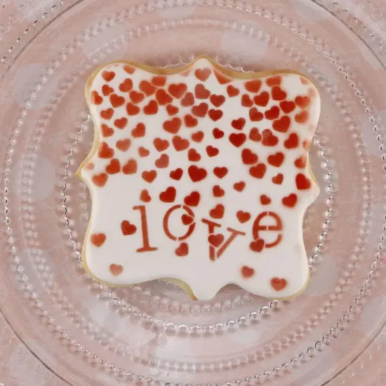 Valentine Confetti Cookie Stencil {2}