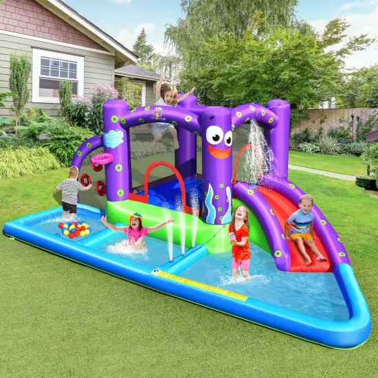 Inflatable Water Slide Castle {2}