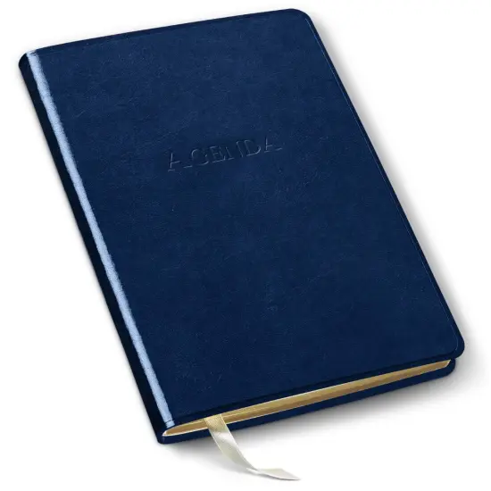 Undated Daily Planner by Gallery Leather - 8" x 5.5" Acadia Navy {1}