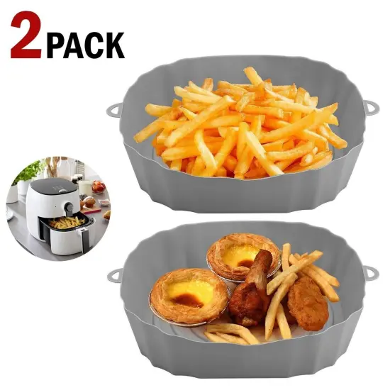 2 Non-Stick Silicone Pot Baskets Liners for Air Fryer Oven {3}