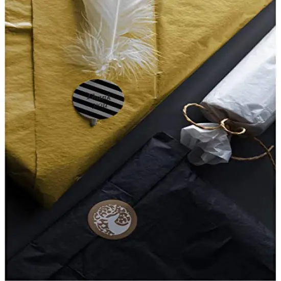 25 Sheets Gift Wrapping Tissue Paper - Metallic Gold Tissue Paper for DIY Crafts,Pack Bags - 19.5 x 27.5 inches {4}