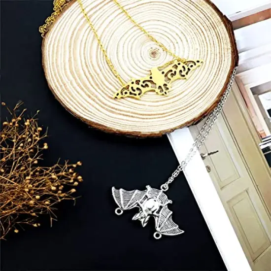 33 Pieces Bat Charms Mixed Halloween Spooky Flittermouse Flying Vampire Bat Connector Charms Pendants DIY for Jewelry Making Crafting {4}