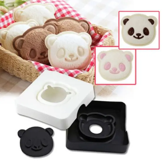 Panda Bear Sandwich Pocket Maker Bread Toast Mold Cutter Stamp. {2}