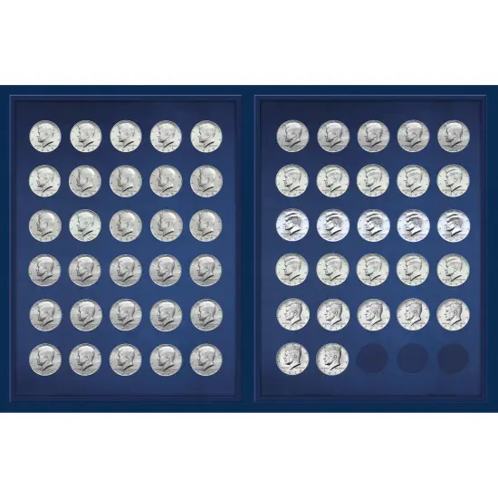 JFK Half Dollar Collection in Deluxe Portfolio {1}