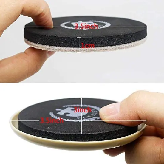 16 Pieces Round Furniture Moving Kit for Carpeted and Hard Floor Surfaces Felt Pads Suitable for All The Furniture Sliders {4}