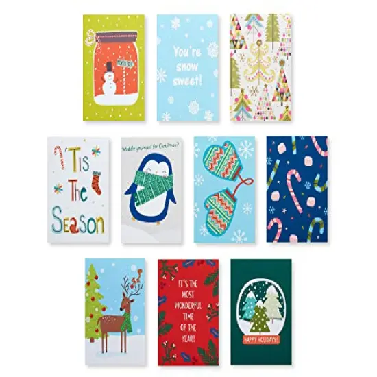 American Greetings Mini Christmas Cards for Kids Lunch Boxes, Holiday Cheer (40-Count) {5}