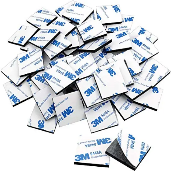 120 Pieces Double Sided Foam Tape Square Self-Adhesive Foam Tape Black Strong Tape Pads for DIY Art Crafts Supplies {3}