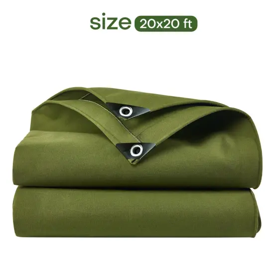 Waterproof Heavy-Duty Canvas Tarp for Multipurpose Cover {1}