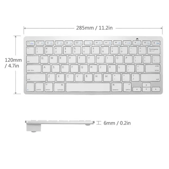 Kitcheniva Wireless Keyboard For Apple iPad Mac Computer PC Macbook {3}