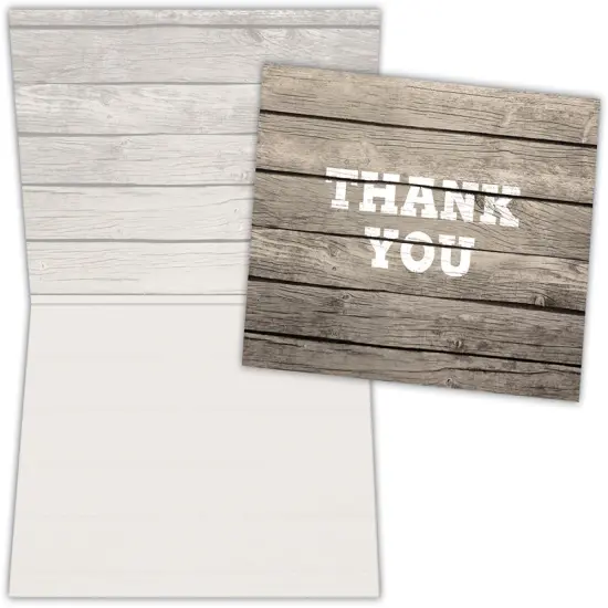 Rustic Thank You - Boxed Thank You Cards - 15 Cards and Envelopes {1}