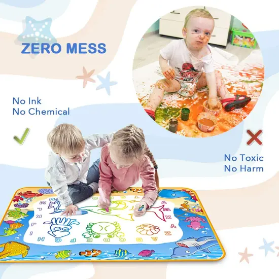 Kids Painting Writing Color Doodle Drawing Mat Toy Bring Magic Pens Educational Toys for Age 2 3 4 5 6 7 Year Old Girls Boys Age Toddler Gift {6}