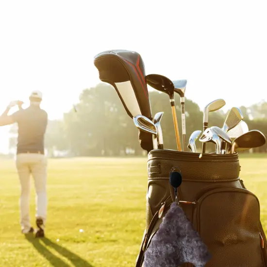 100% Viscose (Vegetable Fiber) Premium Quality Golf Towel Khaki {3}