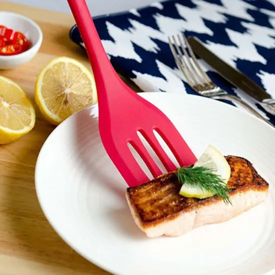 10pcs Silicone Cooking Kitchen Utensil Set Serving Tools Heat Resistant Red {5}