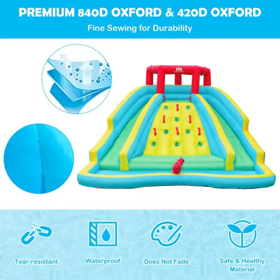 Double Side Inflatable Water Slide Park with Climbing Wall for Outdoor {5}