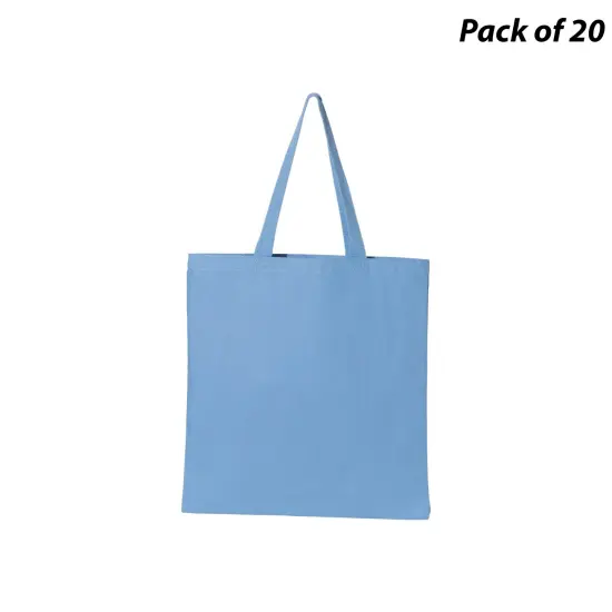 Q-Tees&reg; Promotional Tote Carolina blue {1}