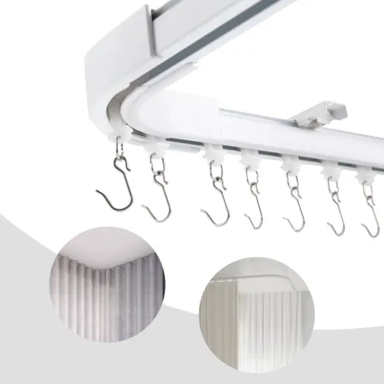 Kitcheniva Shower Curtain Track Kit Room Divider 12-18 Ft {3}