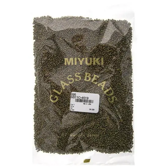 Miyuki 250g Opaque Picasso Round Rocailles Seed Beads, 11/0 Dark Yellow #4519 {3}