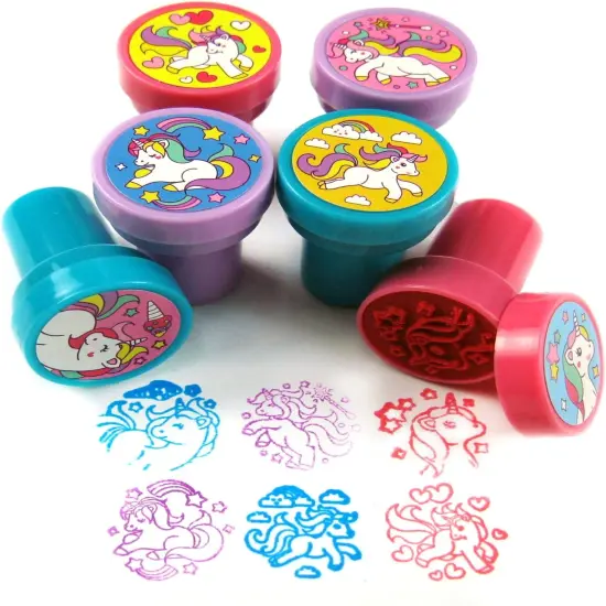 TINYMILLS 12 Pcs Unicorn Stamp Kit for Kids {3}