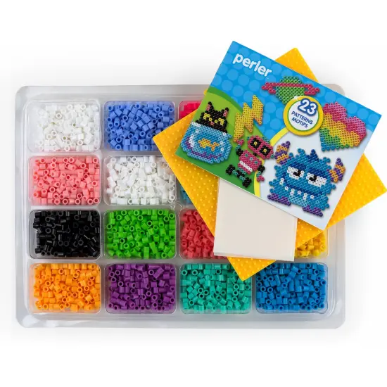Perler Deluxe Fused Bead Tray 4,000/Pkg-With Pegboard {2}
