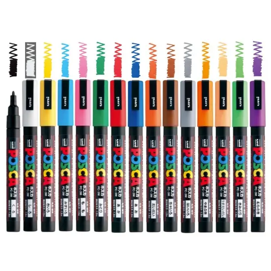 Fine Point Paint Pens Marker Set {3}