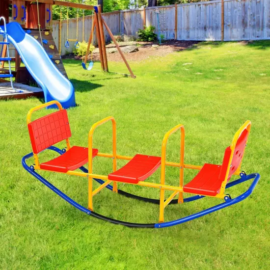 Outdoor Kids Seesaw Swivel Teeter for 3 to 8 Years Old {6}