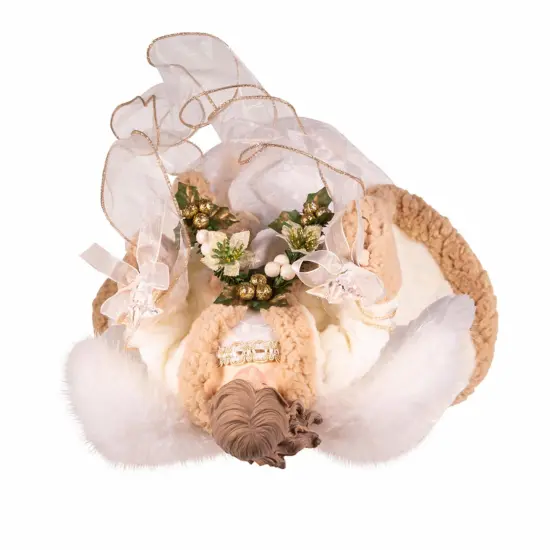 Kurt S. Adler UL 10-Light 16-Inch Sage Casual Angel Tree Topper {5}