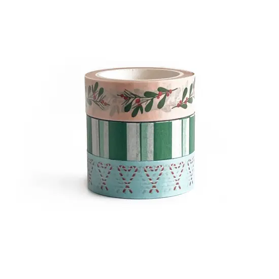 holly jolly washi tape (set of 3) | funday goods {1}