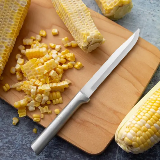 Rada Cutlery Steak/Utility Knife, Multi-Use, Smooth Cutting, Powerful Stainless Steel Knives, with Solid Aluminum Handle {3}