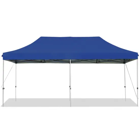 Adjustable Folding Heavy Duty Sun Shelter with Carrying Bag Blue {1}