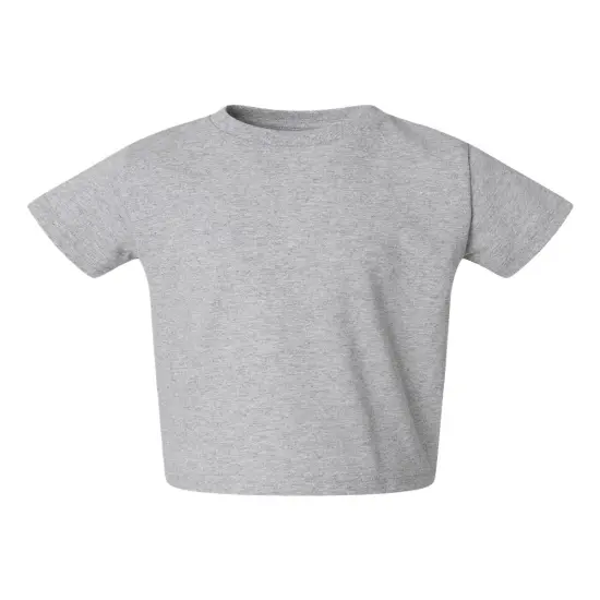 Rabbit Skins&reg; Toddler Cotton Crewneck Short Sleeve Jersey T-Shirt -3301T Heather {1}