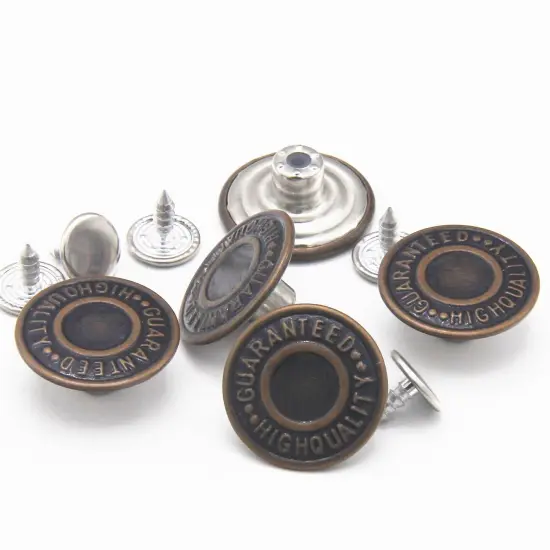 12 Set 20 mm Replacement Jean ButtonsCombo Copper Tack Buttons {1}