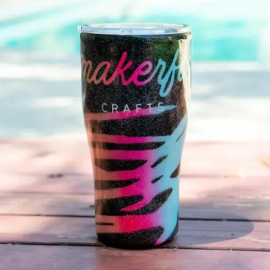 Makerflo 30 oz Stainless Steel Tumbler Pack of 25 with Lid & Straw | Craft-Ready for DIY Gifts & Personalization (Epoxy, UV DTF, Vinyl, and Laser Engraving) - Not for Sublimation and DTF {2}