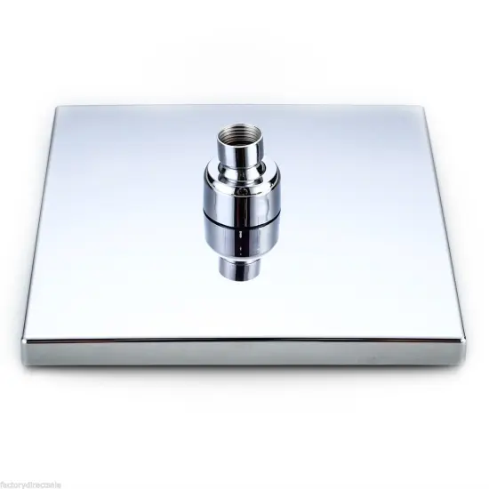 8" LED Rainfall Shower head Arm Control Valve Handspray Shower Faucet Set {6}