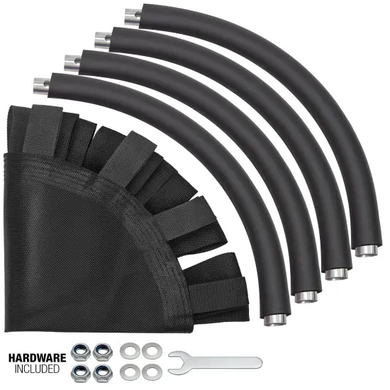 Sorbus Fabric Spinner Swing Black {5}