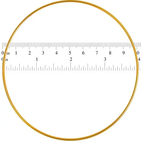 John Bead 4" Brass Metal Rings, 100pcs {3}