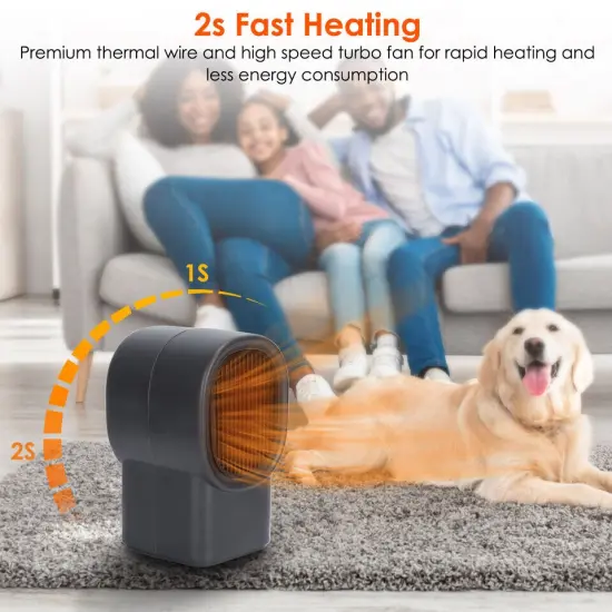Electric Portable Heating Fan Mini Space Heater. {3}