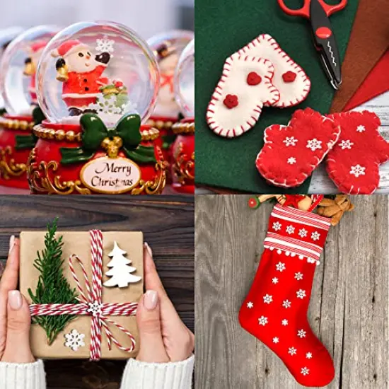 HADDIY Small Snowflakes for Craft,60 Pcs White Glitter Plastic Mini Snowflake for Christmas Embellishments and Winter Party DIY Craft Decoration-3 Different Size {3}