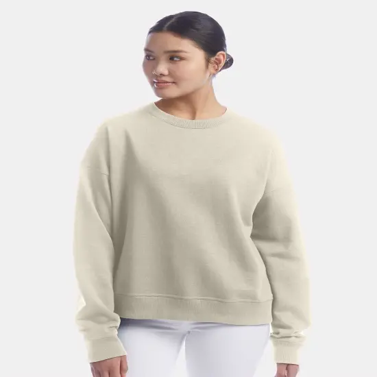 Relaxed fit Crewneck Sweatshirt | RADYAN&reg; Sand {1}