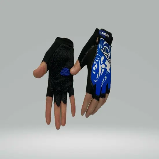 Kitcheniva Gloves Half Finger Sports Cycling MTB Bicycle Motorcycle Red {6}