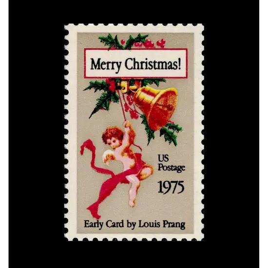 Holiday Magic Colorized Angels Half Dollar and Nickel Coins with Stamp in Wood Frame {3}