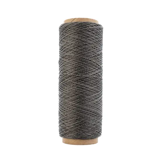 Gudebrod 0.015" Waxed Polyester Thread 500ft | Made In USA Grey {2}