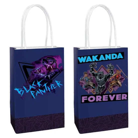 Black Panther Wakanda Forever Kraft Bags, 8ct {1}