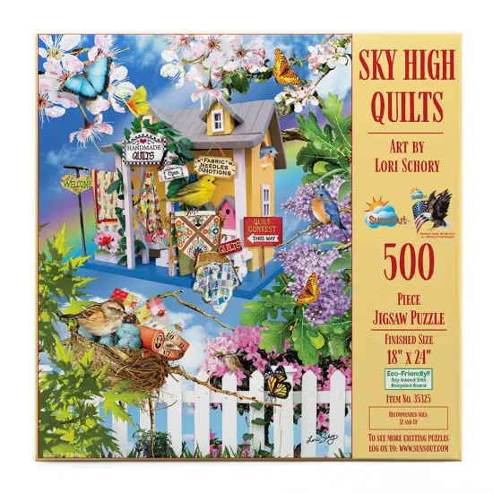 Sunsout Sky High Quilts 500 pc Jigsaw Puzzle 35325 {4}