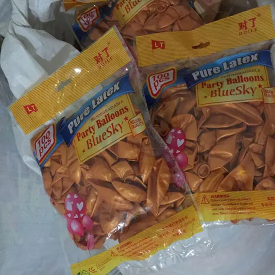 100pcs 10 inch Pearl Latex Colorful Thickening Gold {2}