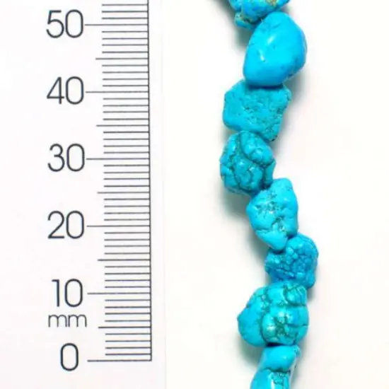 6 Packs of Synthetic Nugget Beads - 8" Strand {1}