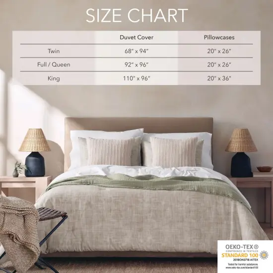 Nate Home by Nate Berkus Textured Print Duvet Cover Set {3}