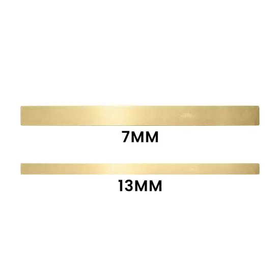 Brass Blank Squared Cuff Bracelet {1}