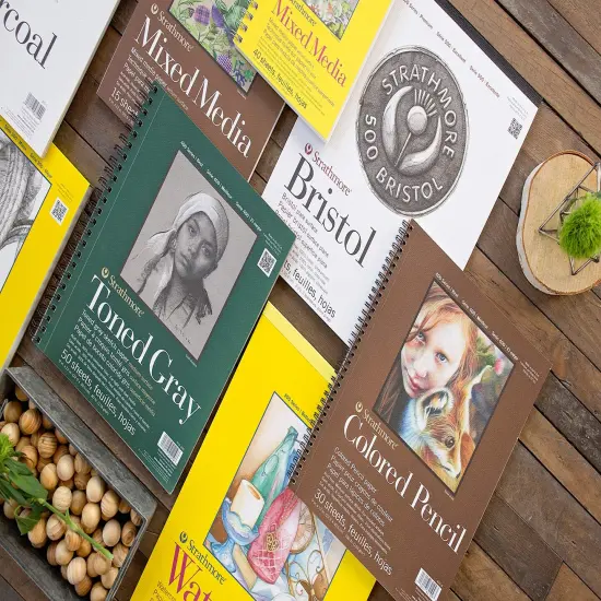 30 SheetsColored Pencil Spiral Paper Pad 9"X12" {3}