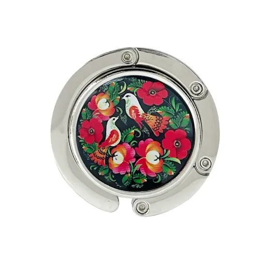 Wrapables Scenic Purse Hook Hanger, Foldable Handbag Table Hanger, Love Birds {1}